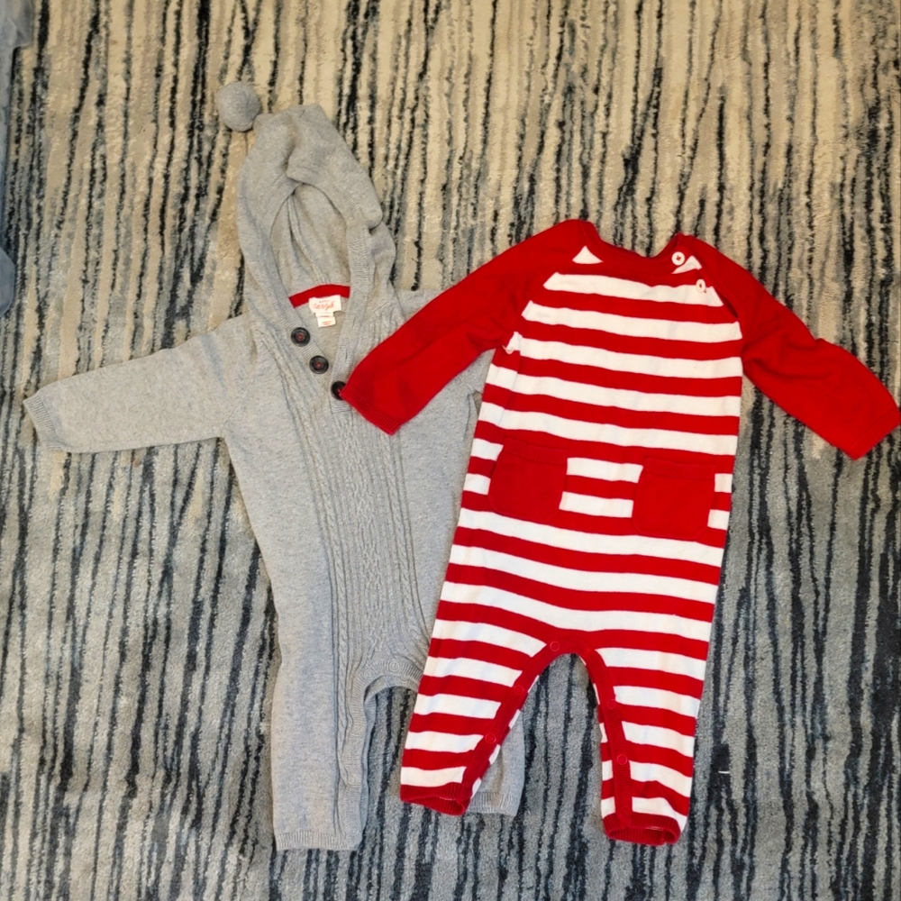Set Of 2 Carter's Long-sleeved Bodysuits